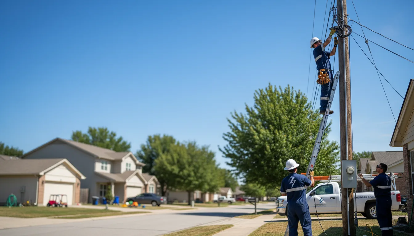 Residential electrician providing installation services in Bern, ID